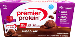 Premier 30g Plus High Protein Shake Chocolate 18 Ct x 11 Fl Oz 10/26 EXP 12/2026