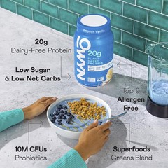 OWYN Dairy Free Protein Powder 20g Protein, Probiotics, Superfoods Greens, Pea C