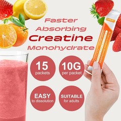 Micronized Creatine Monohydrate Powder – , 20 Servings, Strawberry Lemonade