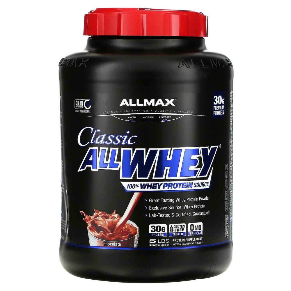 Classic AllWhey, 100% Whey Protein, Chocolate, 5 lbs (2.27 kg)