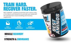 BCAA Amino Acid Powder for Post Workout Recovery & Hydration – Fruit Punch, 125