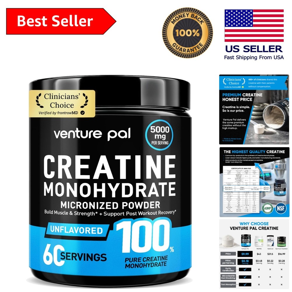Micronized Creatine Powder 10.6 oz – Safe, Reliable, -Friendly Energy Boost