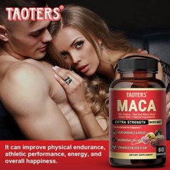 Maca Capsules 8050mg | 60 Caps | Red, Yellow, Black Maca | Ginseng, Tribulus