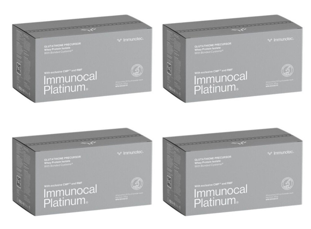 Immunocal Platinum – Immunotec 4 Boxes – Maintain your Immune System 120 pouches