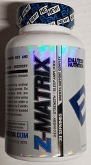 Evlution Nutrition – Z-MATRIX – 30 Serv / 120 Capsules – Deeper Sleep 8/2024