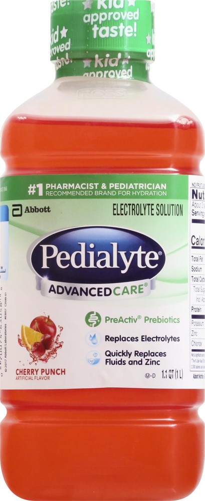 Pedialyte AdvancedCare Electrolyte Solution, 1 Liter, with PreActiv…
