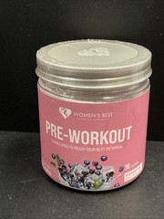 SEALED Women’s Best Pre-Workout 30 Servings- Blueberry Açaí- 10.6oz EXP. 06/2026