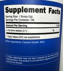 Nutricost L- Citrine Malate 2:1 Unflavored 600 G Exp 04/2027-Brand New-US Seller