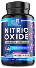 Nitric Oxide Booster w/ L-Arginine 2560mg Highest Potency Muscle Pump Supplement