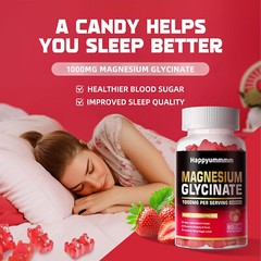 Magnesium Glycinate Gummies 1000mg ~ Sugar-Free Magnesium Potassium Supplement
