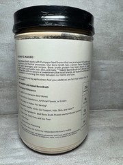 Naked Nutrition Bone Broth Protein Powder Savory 1lb Dairy-Free Gluten-Free