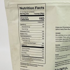 Gainful Whey Protein Powder Shake Mix 14.8Oz / 420g Post Workout Unflavored NEW!