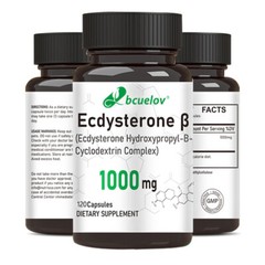 Ecdysterone 1000mg Supplement for Maximum Muscle Growth and Recovery 30/60/120pc