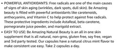 BEAM NATURAL BEAUTY Skin Hair & Nails 60 Capsules ( 30 Servings) BEST BY 02/26