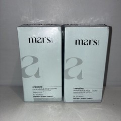 Lot Of 2-Mars Micronized Creatine Monohydrate Caps -Exp 08/2028
