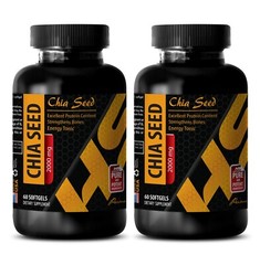 Non-greasy oil – CHIA SEED OIL – Hair conditioning oil 2 Bottles 120 Capsules