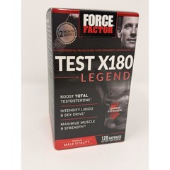 Force Factor Test X180 Legend ~ Test Booster Muscle Builder ~ 120 caps Exp 08/29
