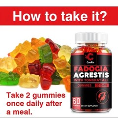 Fadogia Agrestis LongJack Gummy I Bottle All Natural Testosterone Booster