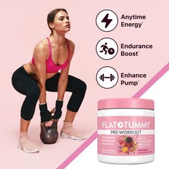 Flat Tummy Pre Workout Powder For Women Energy Endurance And Muscle Support 3G
