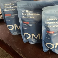 OMNI Creatine Monohydrate Gummies Watermelon 30 Servings 1g (1 Bag)