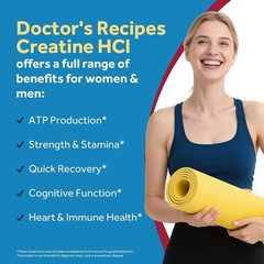 Creatine Hcl Capsules, 750 Mg, Creatine Hydrochloride for Women & Men, Strength