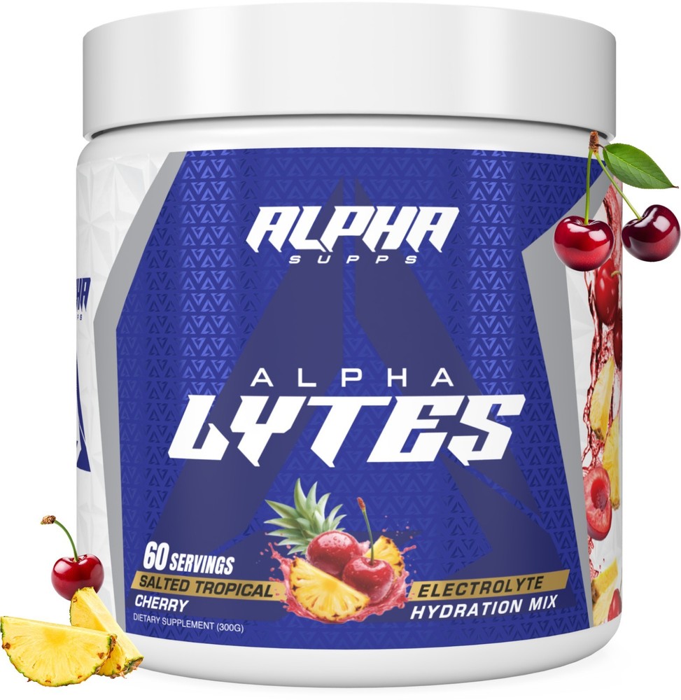 Alpha Lytes Electrolytes Sugar Free Hydration Powder Energy & Heat Relief 60 Svg