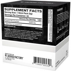 Creatine Monohydrate Stick Packs 150g – 5g Daily Creatine Supplement for Men …