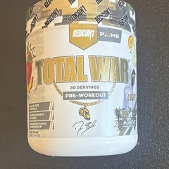 REDCON1 Total War Pre-Workout Powder Prime Punch 30 Servings 15.34 oz 08/27