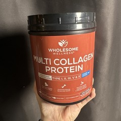 Wholesome Wellness Multi Collagen Protein Powder I II III V X Unflavored 16.03oz