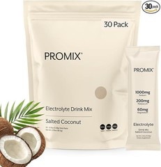 PROMIX Electrolyte Drink Mix Salted Coconut 30 Stick Packs Hydration