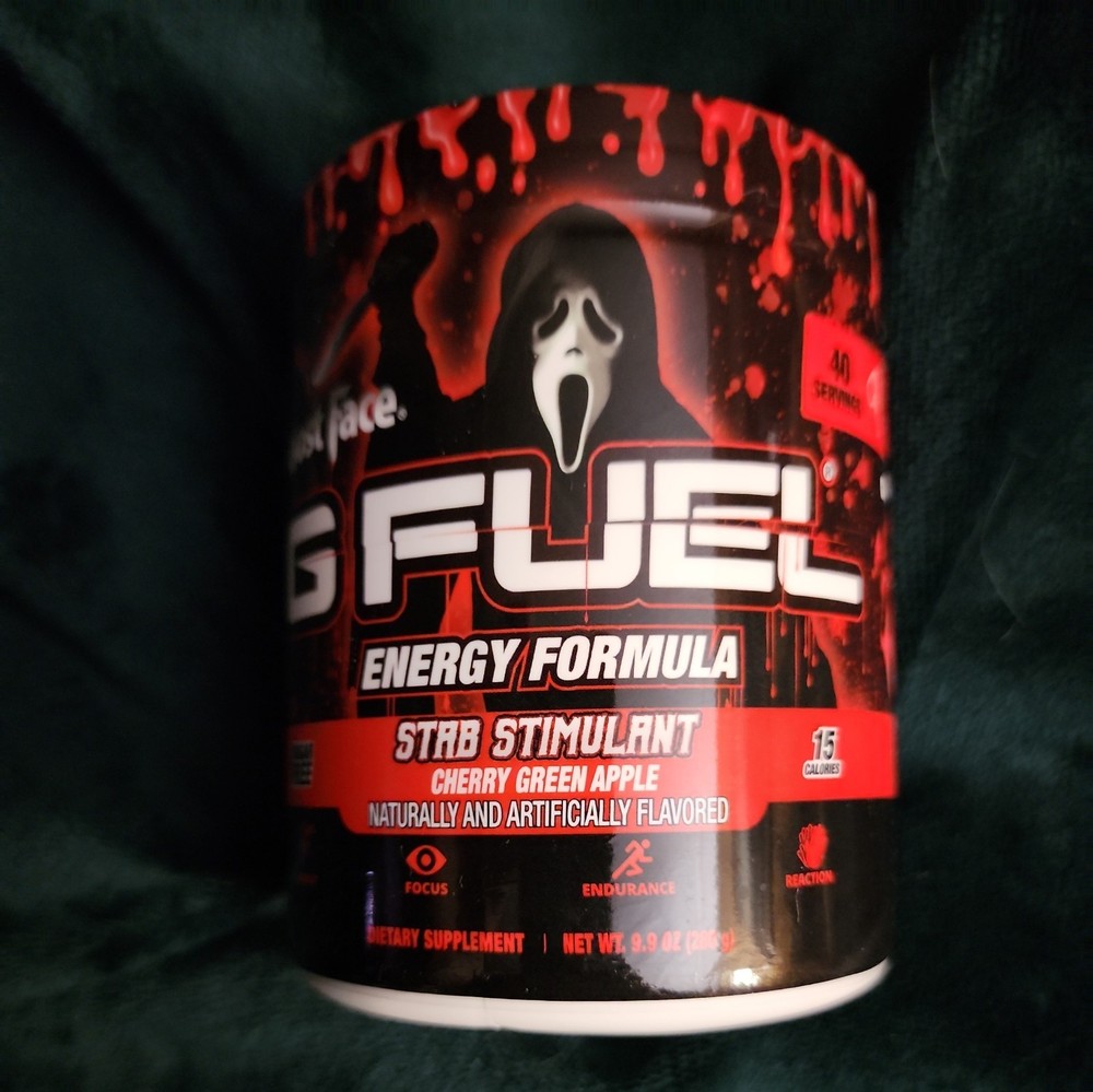 G Fuel Stab Stimulant GFuel 40 Servings Scream Ghost Face