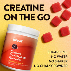 Creatine Monohydrate Gummies – 30 Servings – Vegan Creatine Chews for Muscle Gro