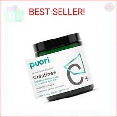 Puori Creatine Monohydrate Powder with Taurine – Unflavored Creatine Powder, Pre