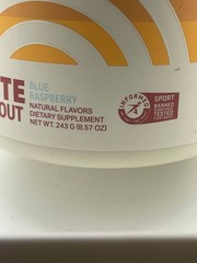 PODIUM Natural Flavors & Sweeteners Athlete Pre Workout Blue Raspberry Exp 01/26