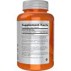 NOW Foods L-Glutamine Double Strength 1000 mg., 120 Capsules