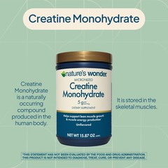 5g Micronized Creatine Monohydrate Powder, 90 Servings – Unflavored, Gluten-Free