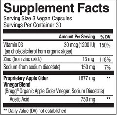 Bragg Apple Cider Vinegar , 90 Capsules Sealed Exp 02/2028 Fast Shipping