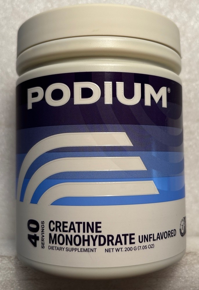 Podium Creatine Monohydrate Unflavored 7.5oz/40 Servings Expires 2/26