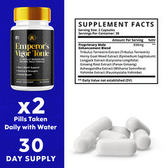 Emperor’s Vigor Tonic Supplement for Men, Male Health Pills (3 Pack)