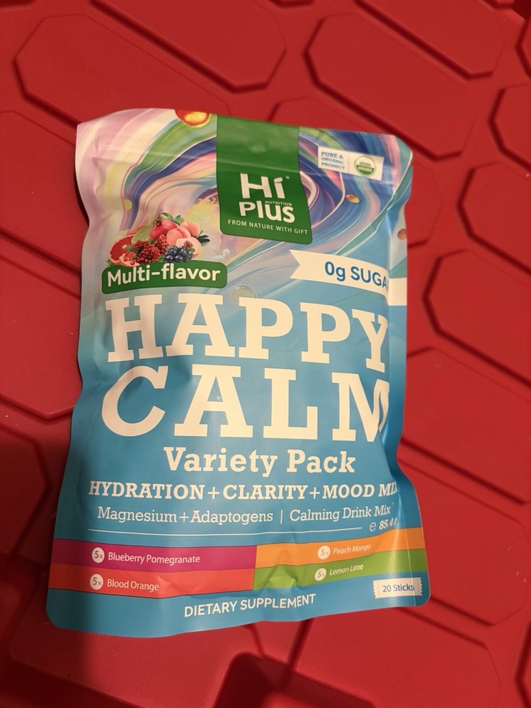 HiPlus Variety Pack Calming Drink Mix 20 Sticks Hydration Clarity Mood Magnesium