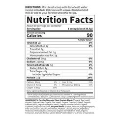 Garden Of Life Organic Plant Protein Vanilla Flavor Protein Powder Probiotics