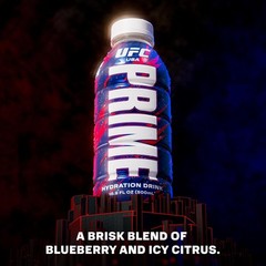 PRIME Hydration Sports Drink – UFC Special, 16.9oz – Berry Freeze (12 Bottles)
