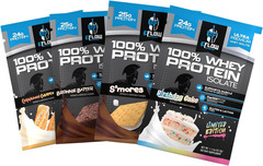 Whey Protein Sample Variety, Isolate Protein Powder Samples, Travel Packs, 4 Pac
