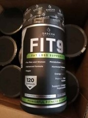 2 x Fit 9 Sascha Fitness Fat Loss Support Diet 100% Original 2 Pack 240 Caps New