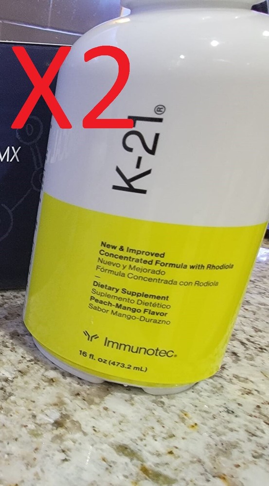 2 BOTTLES OF NEW & IMPROVED IMMUNOTEC k-21(Knutric ) 16fl.oz / 473.2ml BOTTLE
