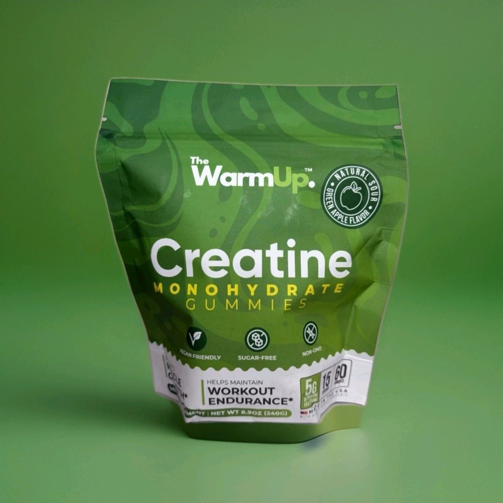 The Warm Up Creatine Monohydrate Gummies, 60 Count…EXP 02/27