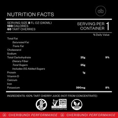 Cheribundi Tart Cherry Juice 8 fl oz 24 Pack | Natural Recovery Sleep Drink USA