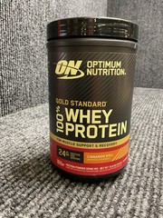 Gold Standard 100% Whey Protein Powder, Cinnamon Roll, 10.9OZ EXP 7/21/26