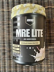 Redcon1 Mre Lite Vanilla Milkshake Protein Power Drink Mix 33.33 Oz Bodybuilder