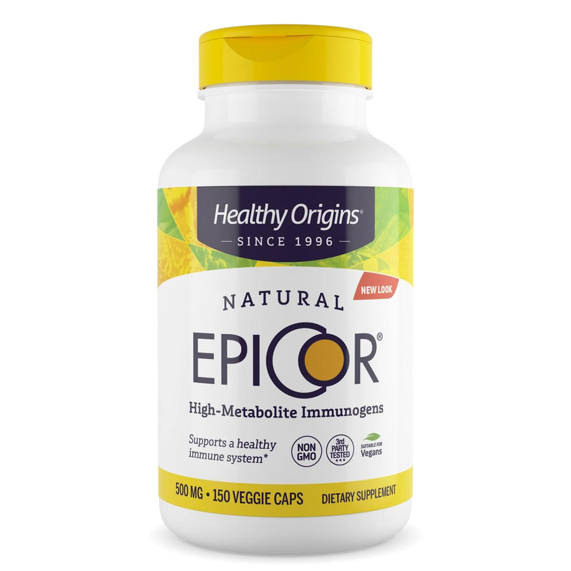 Healthy Origins Epicor 500 Mg Immune Support Non-Gmo Gluten 150 Veggie Capsules
